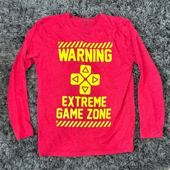 Children’s Place “warning extreme game zone” T shirt - Picture 1 of 3